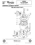 TUB AND BASKET Diagram and Parts List for CA1300XMW0  Whirlpool Washer