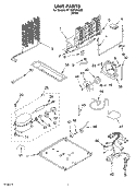UNIT Diagram and Parts List for ST18HPXKQ02  Whirlpool Refrigerator