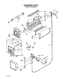 ICEMAKER, LIT/OPTIONAL Diagram and Parts List for ET20GMXXW00  Whirlpool Refrigerator