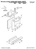 DOOR AND PANEL PARTS Diagram and Parts List for KUDE03FTBL1  KitchenAid Dishwasher