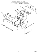 TOP VENTING PARTS Diagram and Parts List for YKEMS307GW2  KitchenAid Microwave Oven Combo