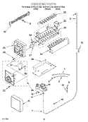 ICEMAKER Diagram and Parts List for GD5SHAXKQ00  Whirlpool Refrigerator