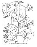 Part Location Diagram of WP691581 Whirlpool Dryer Door Switch Actuator