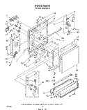 DOOR Diagram and Parts List for DU8550XT4  Whirlpool Dishwasher