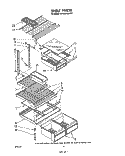 SHELF Diagram and Parts List for ET18HKXSW01  Whirlpool Refrigerator