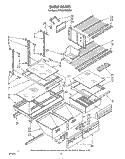 SHELF Diagram and Parts List for ET22DMXSW01  Whirlpool Refrigerator