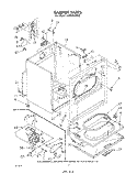 SECTION Diagram and Parts List for LE7685XPW0  Whirlpool Dryer