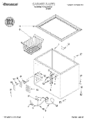 SECTION Diagram and Parts List for TCF0510GW04  Whirlpool Freezer