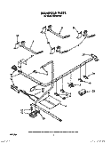 MANIFOLD Diagram and Parts List for FGP357XL0  Roper Range