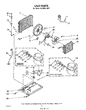 UNIT PARTS Diagram and Parts List for ACP492XM1  Whirlpool Air Conditioner
