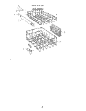 FRAME Diagram and Parts List for 8518L40  Roper Dishwasher