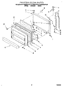 FREEZER DOOR Diagram and Parts List for KTRS25KDAL01  KitchenAid Refrigerator