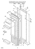 REFRIGERATOR DOOR Diagram and Parts List for KSSS48FJT00  KitchenAid Refrigerator