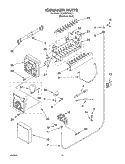 ICEMAKER Diagram and Parts List for GD25SFCHS111  Whirlpool Refrigerator