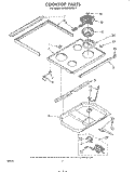 Part Location Diagram of 308425 Whirlpool Cooktop (Coffee)