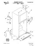 CABINET Diagram and Parts List for ET18PKXDW05  Whirlpool Refrigerator