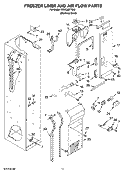Part Location Diagram of 2307776 Whirlpool DUCT-AIR