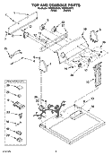 Part Location Diagram of 8578852 Whirlpool PANEL-CNTL