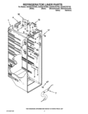 REFRIGERATOR LINER PARTS Diagram and Parts List for GSS30C7EYW03  Whirlpool Refrigerator