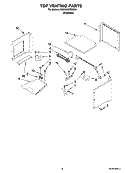TOP VENTING PARTS Diagram and Parts List for KEHU309SSS00  KitchenAid Microwave Oven Combo