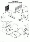 UNIT PARTS Diagram and Parts List for G2IXEFMWB00  Whirlpool Refrigerator
