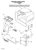FREEZER LINER PARTS Diagram and Parts List for GB9SHKXMQ03  Whirlpool Refrigerator