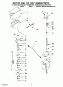 MOTOR AND ICE CONTAINER PARTS Diagram and Parts List for GC5NHAXVB01  Whirlpool Refrigerator