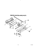 FREEZER CONTROL PANEL Diagram and Parts List for KSSS48DWX01  KitchenAid Refrigerator