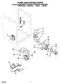PUMP AND MOTOR PARTS AND OPTIONAL PARTS (NOT INCLUDED) Diagram and Parts List for GHW9250ML2  Whirlpool Washer