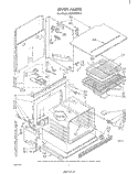 OVEN Diagram and Parts List for RB260PXK2  Whirlpool Wall Oven