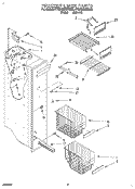 FREEZER LINER Diagram and Parts List for 4YED25DQDN00  Whirlpool Refrigerator