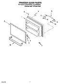 FREEZER DOOR PARTS, OPTIONAL PARTS Diagram and Parts List for KTRA22KRSS02  KitchenAid Refrigerator