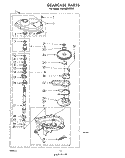 GEARCASE Diagram and Parts List for LA5460XMW0  Whirlpool Washer