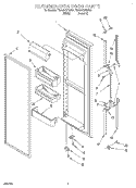 REFRIGERATOR DOOR Diagram and Parts List for TS22AQXDN11  Whirlpool Refrigerator