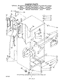 CABINET Diagram and Parts List for ET14JKXSW04  Whirlpool Refrigerator