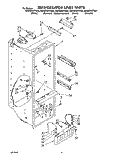 REFRIGERATOR LINER Diagram and Parts List for ED25DWXTG04  Whirlpool Refrigerator