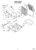 SECTION Diagram and Parts List for AD25BBL3  Whirlpool Dehumidifier