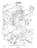 TUB , LITERATURE AND OPTIONAL Diagram and Parts List for DU8700XT4  Whirlpool Dishwasher