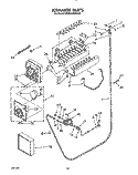 ICEMAKER Diagram and Parts List for KSSS42DWW00  KitchenAid Refrigerator