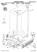 CABINET, LITERATURE Diagram and Parts List for GC5SHGXKB01  Whirlpool Refrigerator