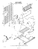 UNIT Diagram and Parts List for ET17SCXLWR1  Whirlpool Refrigerator