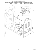 REAR CHASSIS Diagram and Parts List for KERC507HBL1  KitchenAid Range