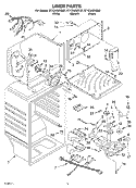 LINER Diagram and Parts List for ET1CHKXKQ07  Whirlpool Refrigerator