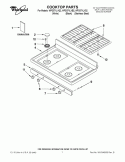 Part Location Diagram of W10245690 Whirlpool COOKTOP
