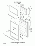 DOOR PARTS Diagram and Parts List for IT8WSKXWW00  Whirlpool Refrigerator