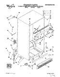 CABINET Diagram and Parts List for ET22DMXDW00  Whirlpool Refrigerator