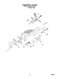 CONTROL Diagram and Parts List for KSBP25FJSS00  KitchenAid Refrigerator