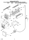 ICEMAKER PARTS, OPTIONAL PARTS (NOT INCLUDED) Diagram and Parts List for KSCS25INSS01  KitchenAid Refrigerator