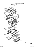 REFRIGERATOR SHELF Diagram and Parts List for KSRB27QWWH00  KitchenAid Refrigerator