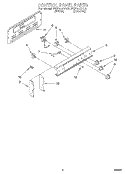 CONTROL PANEL Diagram and Parts List for FEP310YL2  Whirlpool Range
